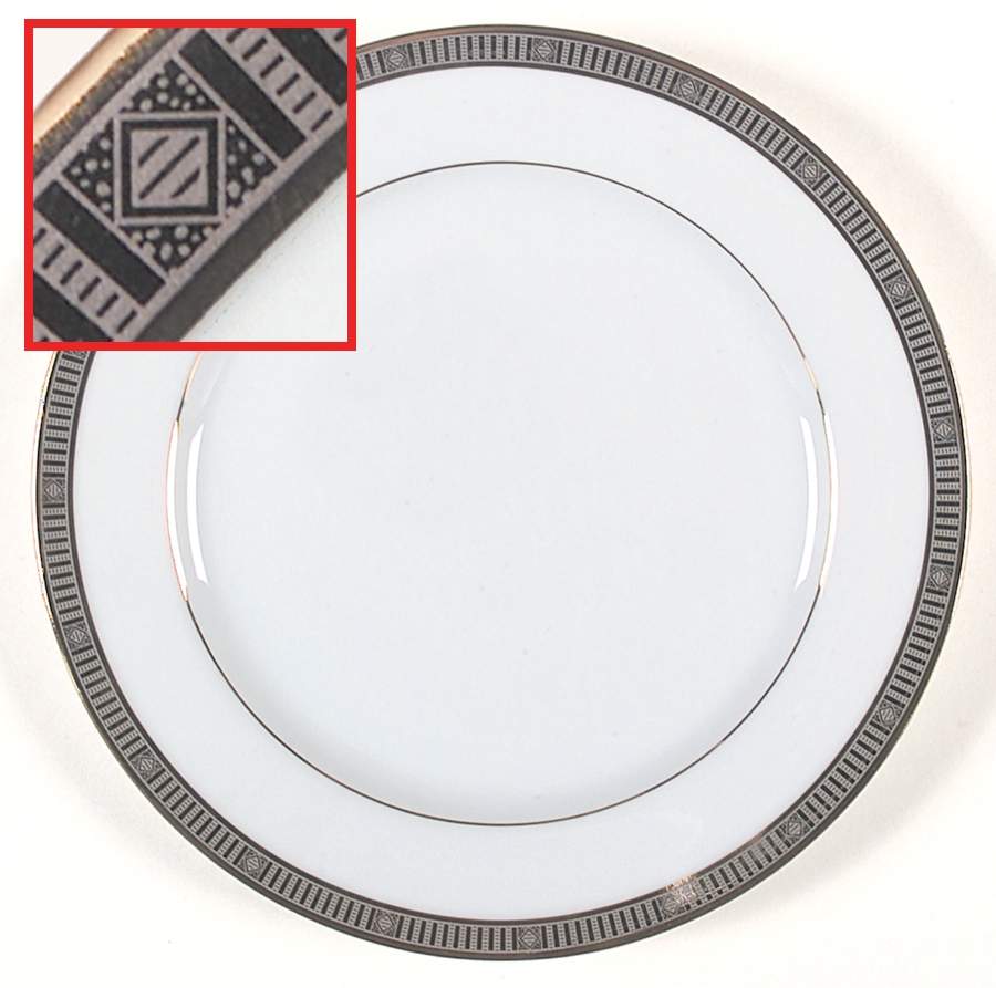 Madison Platinum Salad Plate by Bernardaud-1