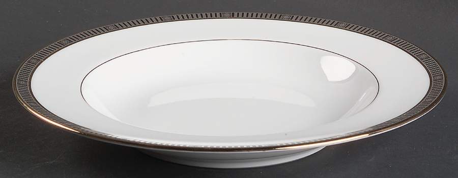 Madison Platinum Rim Soup Bowl by Bernardaud-1