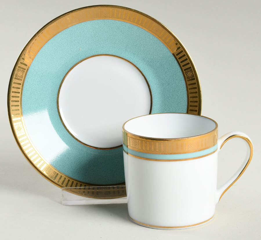 Madison Jade Flat Demitasse Cup & Saucer Set by Bernardaud-1