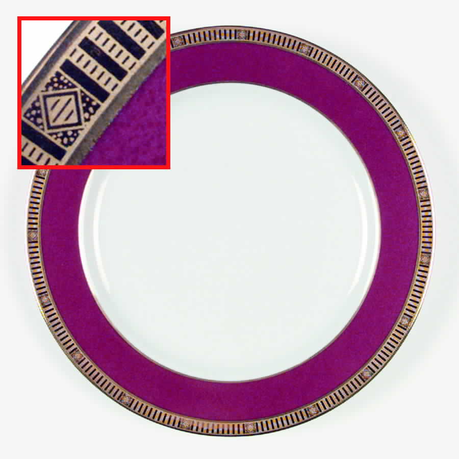 Madison Red Salad Plate by Bernardaud-1