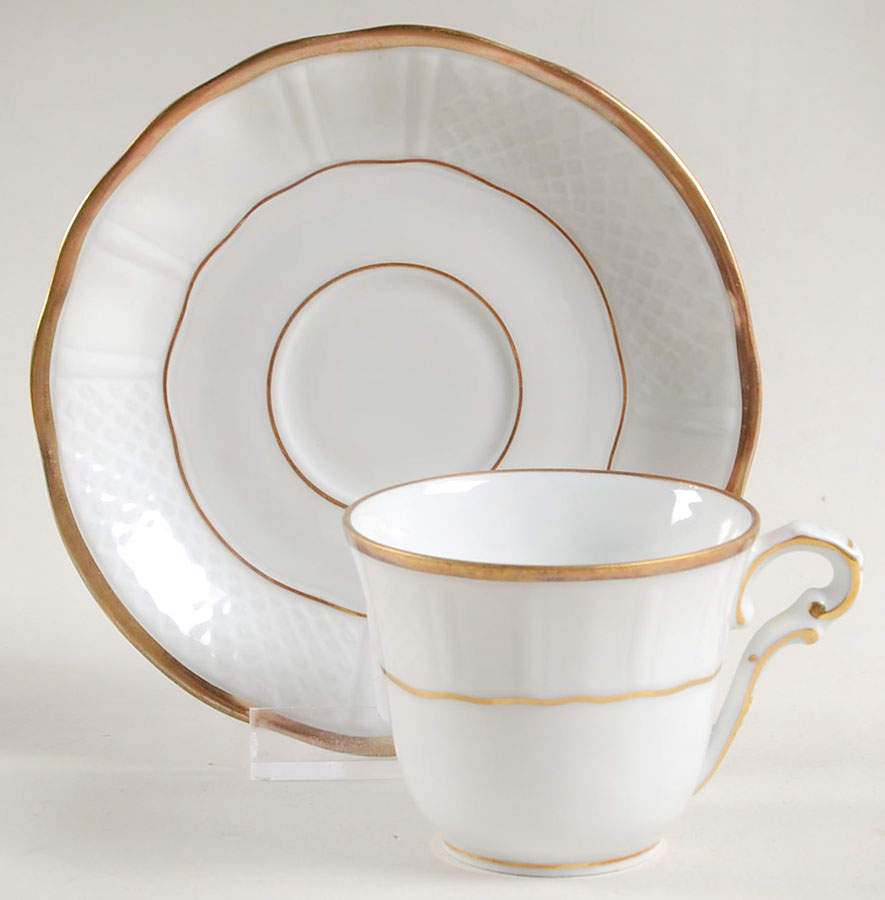 Malmaison Flat Demitasse Cup & Saucer Set by Bernardaud-1