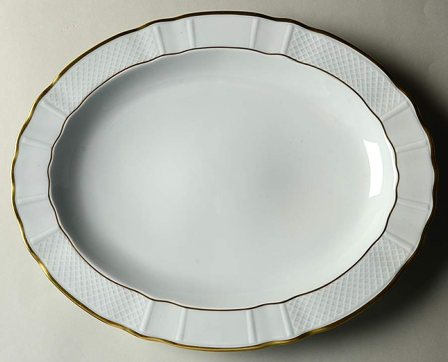 Malmaison 13" Oval Serving Platter by Bernardaud-1
