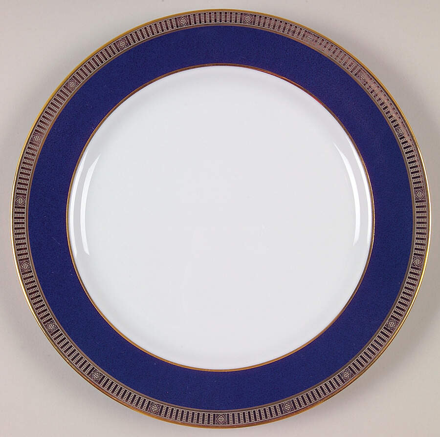 Madison Platinum Blue Salad Plate by Bernardaud-1