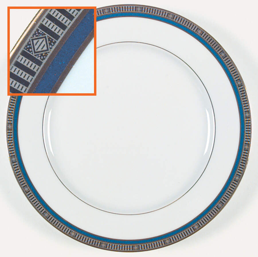 Madison Platinum Blue Dinner Plate by Bernardaud-1