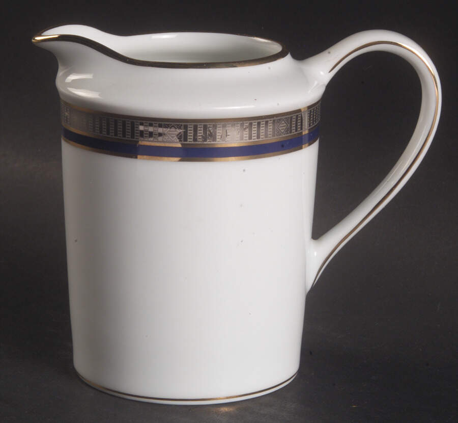 Madison Platinum Blue Creamer by Bernardaud-1