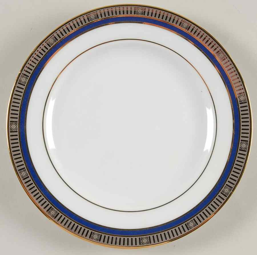 Madison Platinum Blue Bread & Butter Plate by Bernardaud-1