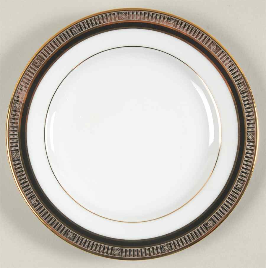 Madison Platinum Black Bread & Butter Plate by Bernardaud-1