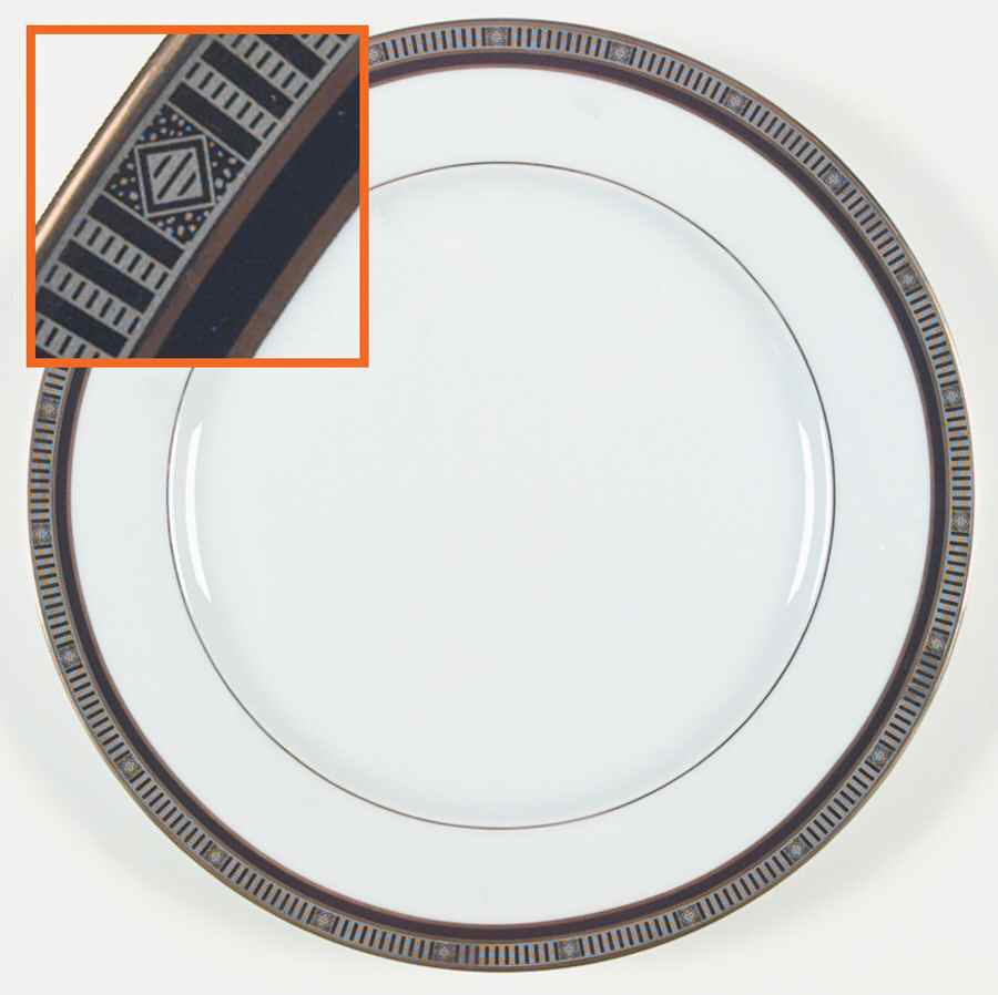 Madison Platinum Black Dinner Plate by Bernardaud-1
