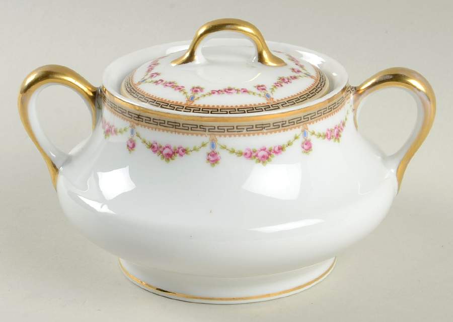 The Melrose Sugar Bowl & Lid by Bernardaud-1