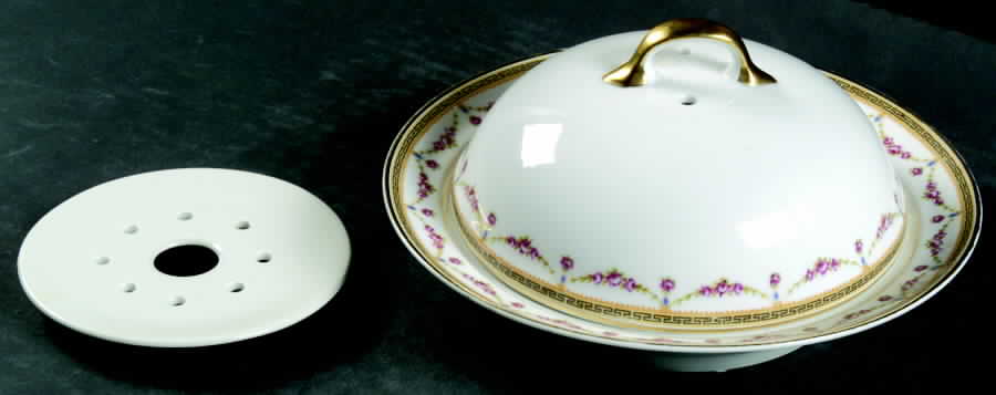 The Melrose Round Covered Butter by Bernardaud-1