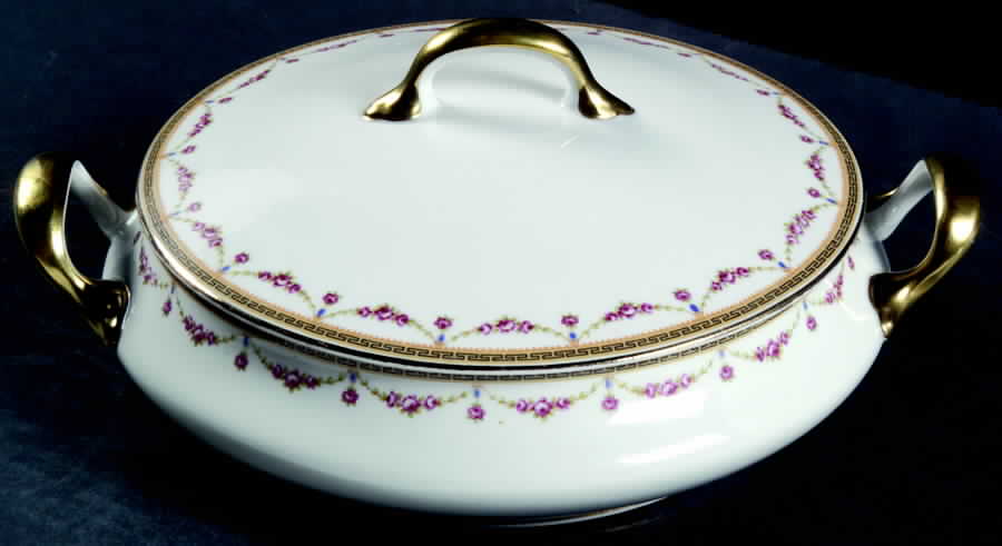 The Melrose Round Covered Vegetable by Bernardaud-1