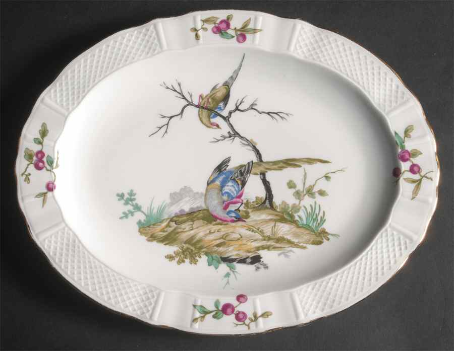 Mennecy 11" Oval Serving Platter by Bernardaud-1