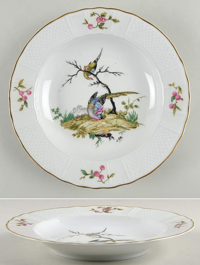Mennecy Large Rim Soup Bowl by Bernardaud-1