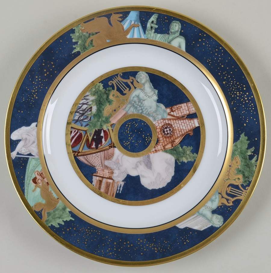 Metropoles Accent Salad Plate by Bernardaud-1