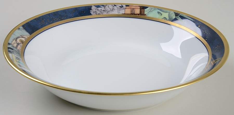 Metropoles 9" Round Vegetable Bowl by Bernardaud-1