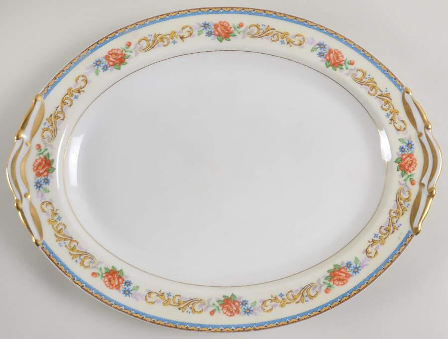 Monte Carlo (Older) 15" Oval Serving Platter by Bernardaud-1