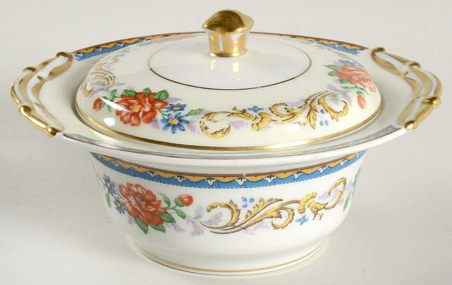 Monte Carlo (Older) Sugar Bowl & Lid by Bernardaud-1