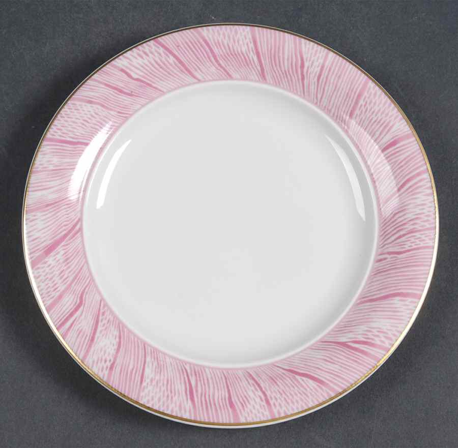 Moire Rose Bread & Butter Plate by Bernardaud-1