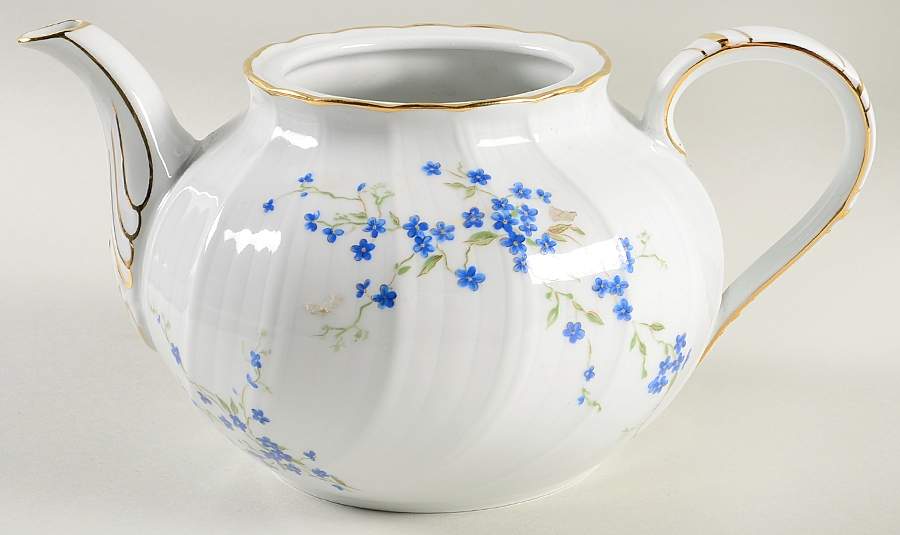 Myosotis Teapot No Lid by Bernardaud-1