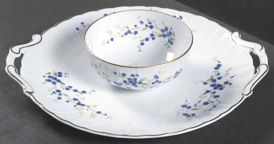 Myosotis 1 Piece Chip & Dip by Bernardaud-1