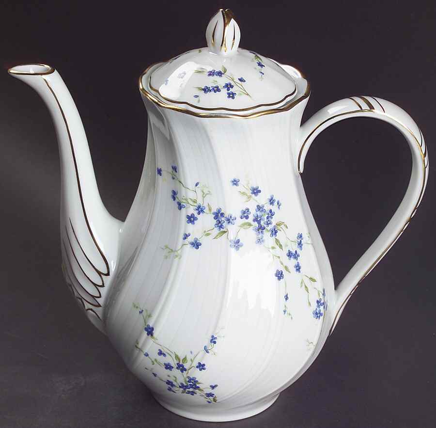Myosotis Coffee Pot & Lid by Bernardaud-1