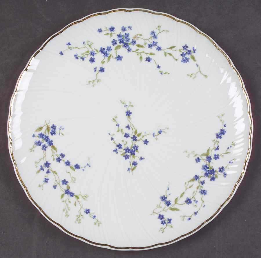 Myosotis Dessert/Pie Plate by Bernardaud-1