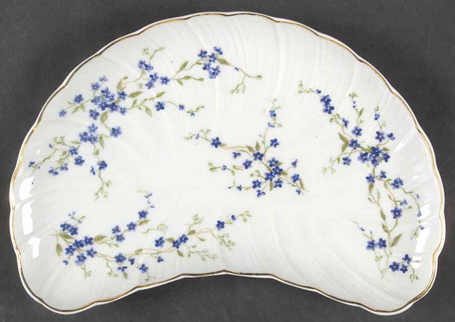 Myosotis Crescent Salad Plate by Bernardaud-1