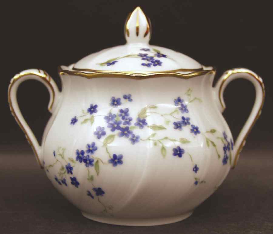 Myosotis Mini Sugar Bowl & Lid by Bernardaud-1