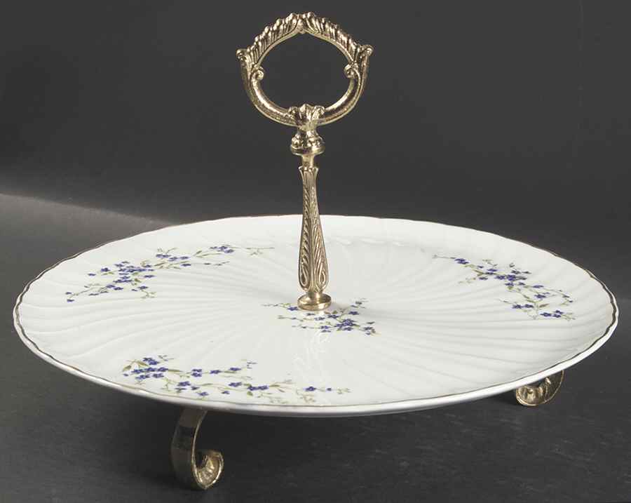 Myosotis Center Handled Serving Tray by Bernardaud-1