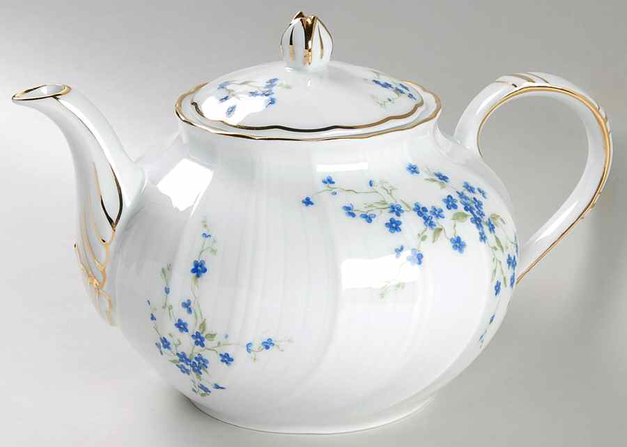 Myosotis Teapot & Lid by Bernardaud-1
