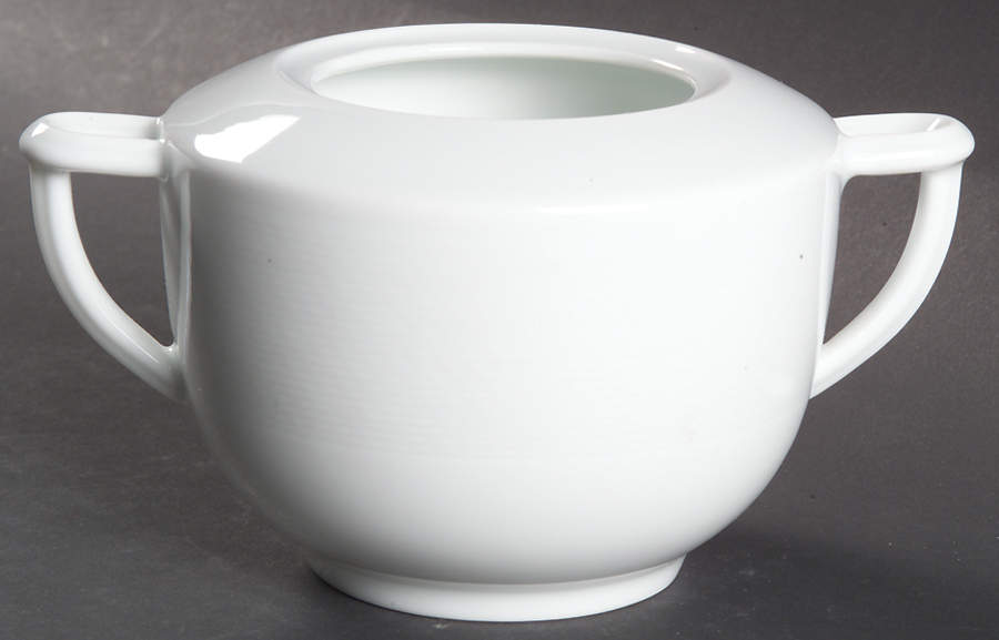 Nereides White Sugar Bowl No Lid by Bernardaud-1