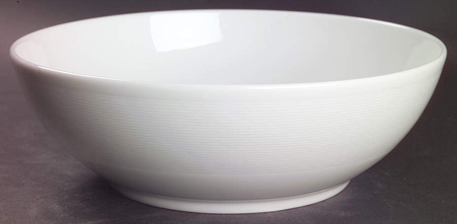 Nereides White 9" Salad Serving Bowl by Bernardaud-1
