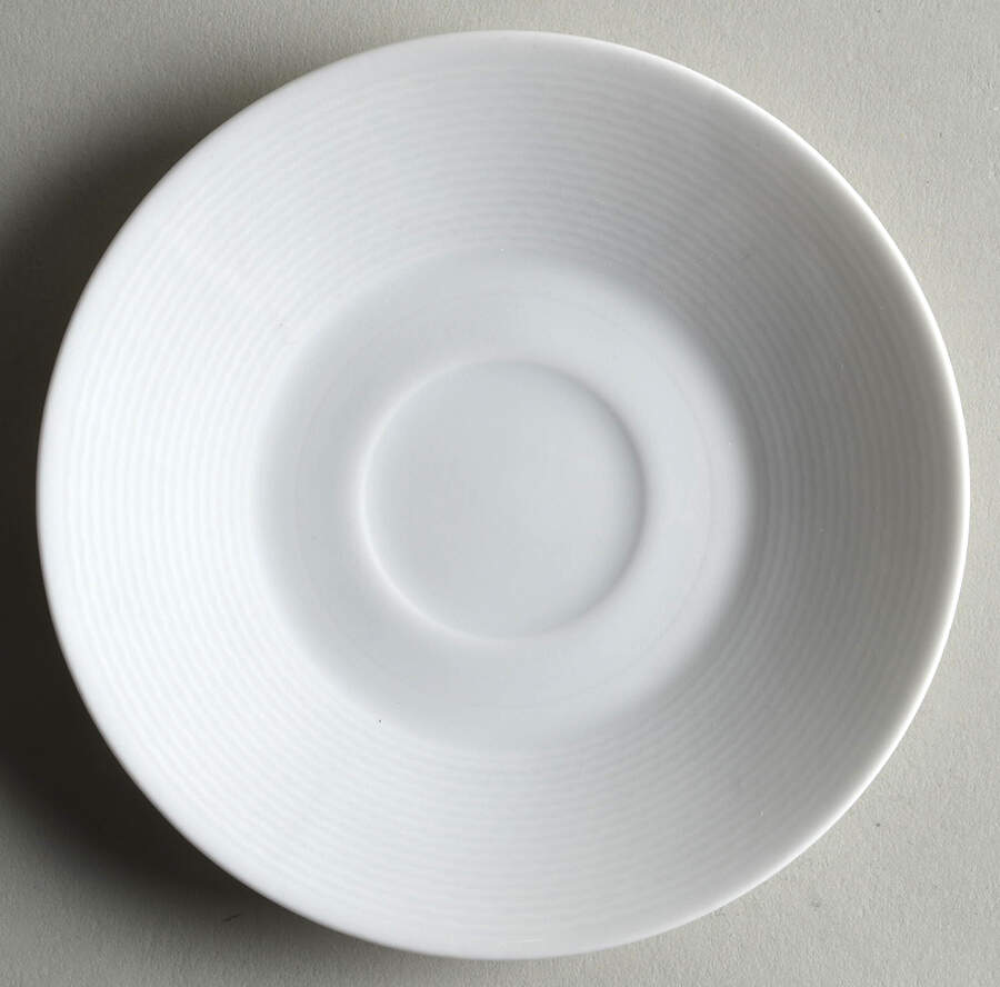Nereides White Saucer for Demitasse Cup by Bernardaud-1