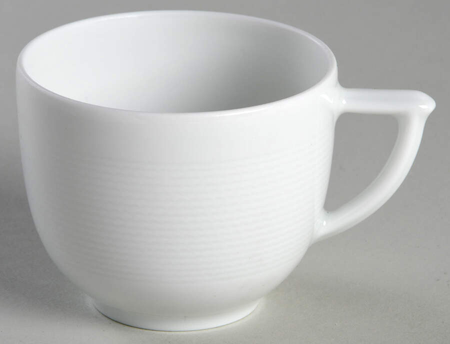 Nereides White Flat Demitasse Cup by Bernardaud-1