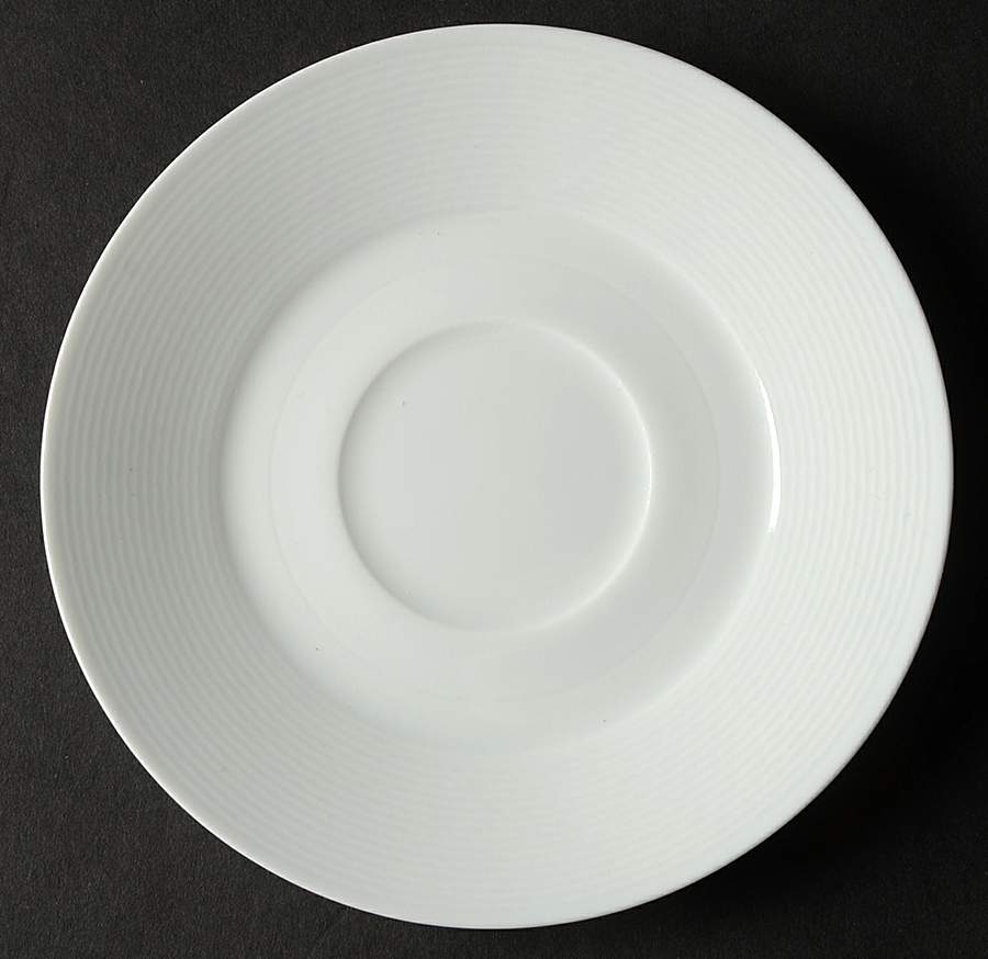 Nereides White Saucer for Flat Cup by Bernardaud-1