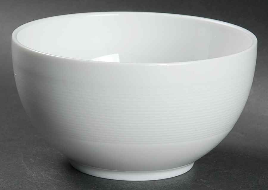 Nereides White Rice Bowl by Bernardaud-1