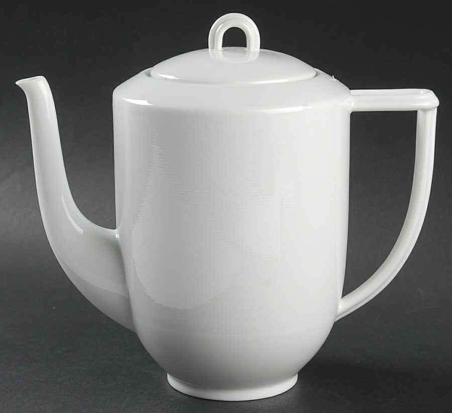 Nereides White Coffee Pot & Lid by Bernardaud-1