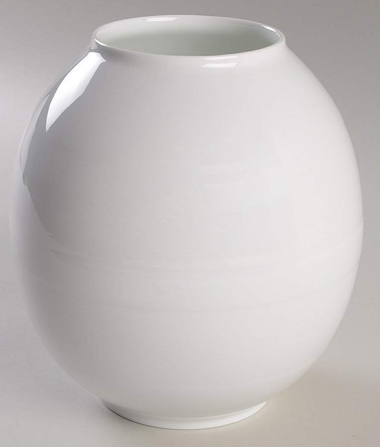 Nereides White 7" Vase by Bernardaud-1