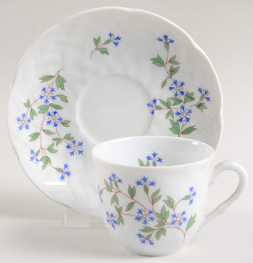 Nicole Flat Demitasse Cup & Saucer Set by Bernardaud-1