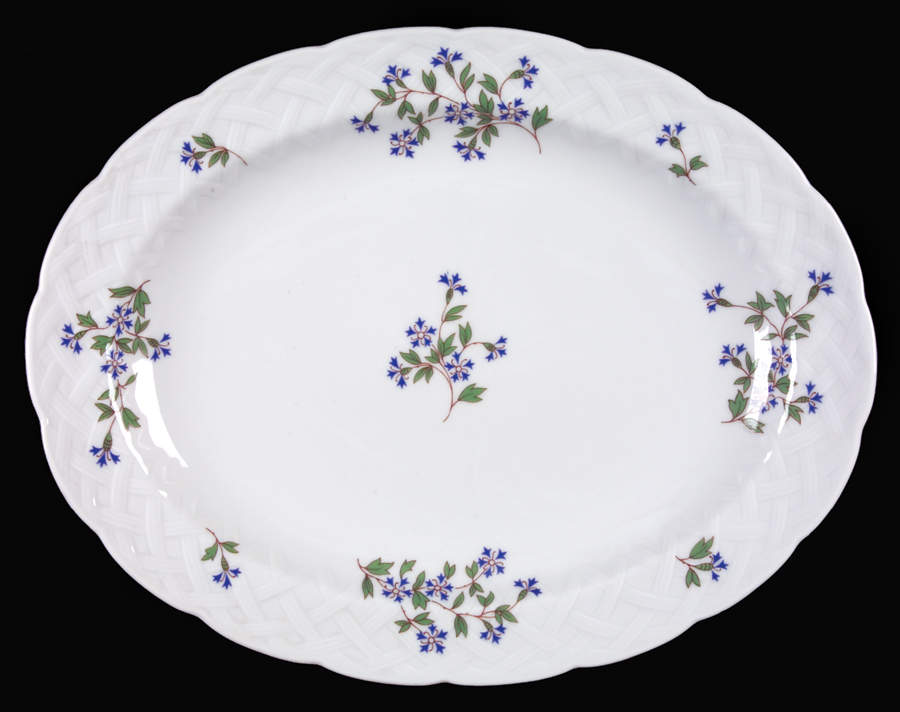 Nicole 13" Oval Serving Platter by Bernardaud-1