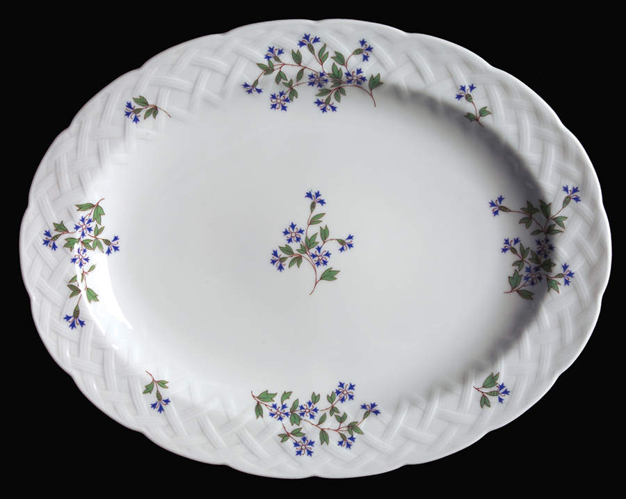 Nicole 11" Oval Serving Platter by Bernardaud-1