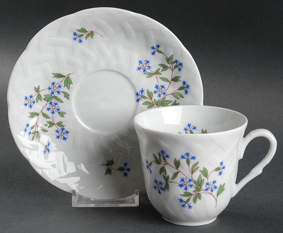 Nicole Flat Cup & Saucer Set by Bernardaud-1