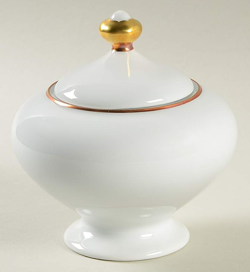Pacaudiere Sugar Bowl & Lid by Bernardaud-1