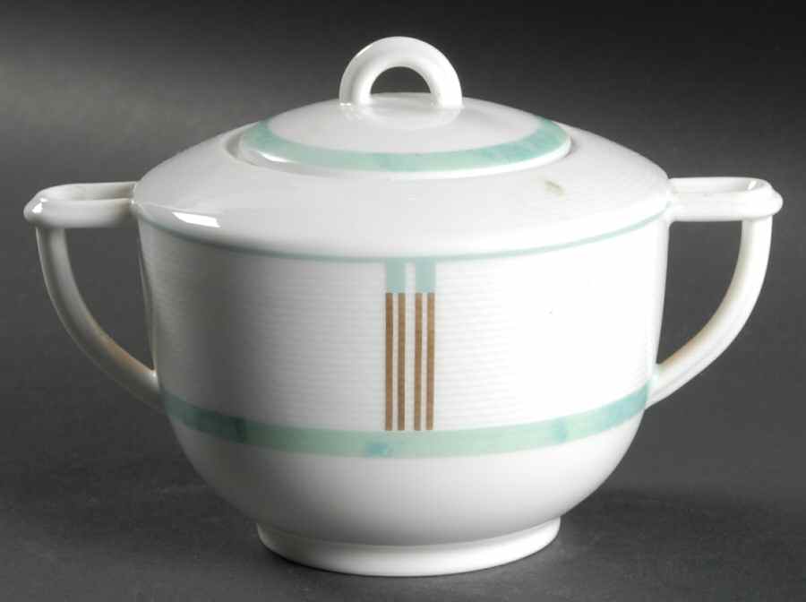 Paestum Sugar Bowl & Lid by Bernardaud-1