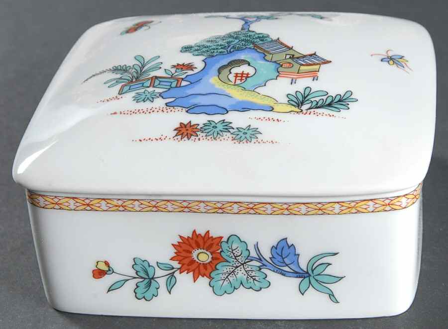 Pak Hoi Large Candy Box & Lid by Bernardaud-1