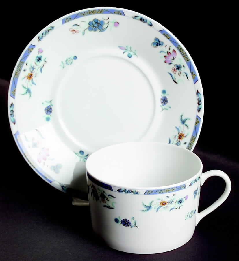 Pahang Breakfast Cup & Saucer Set by Bernardaud-1