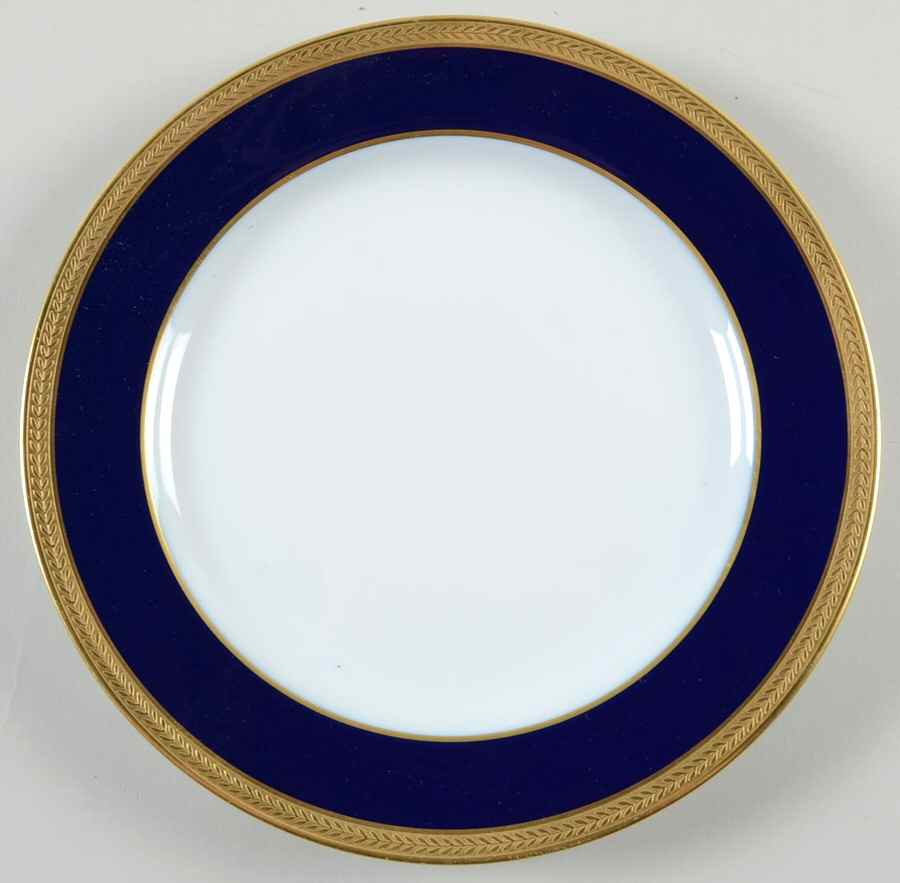 Palaiseau Cobalt Blue Salad Plate by Bernardaud-1