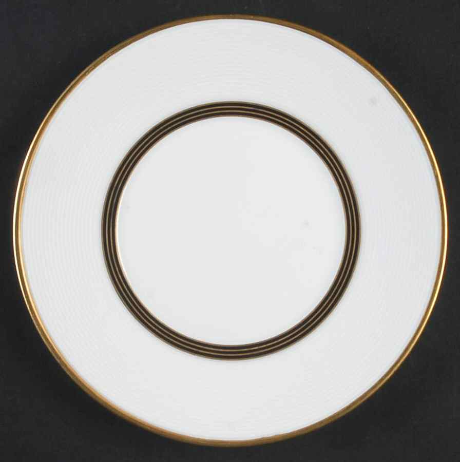 Palatino Black Bread & Butter Plate by Bernardaud-1