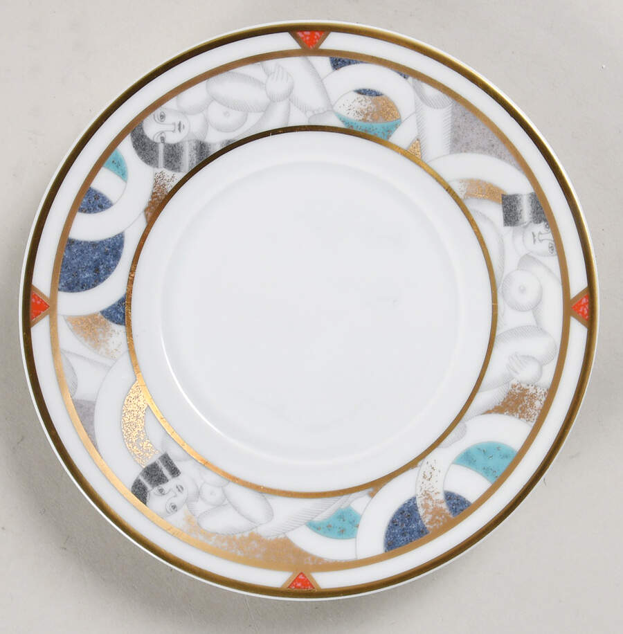 Paris (Geometric Nudes) Saucer for Flat Cup by Bernardaud-1