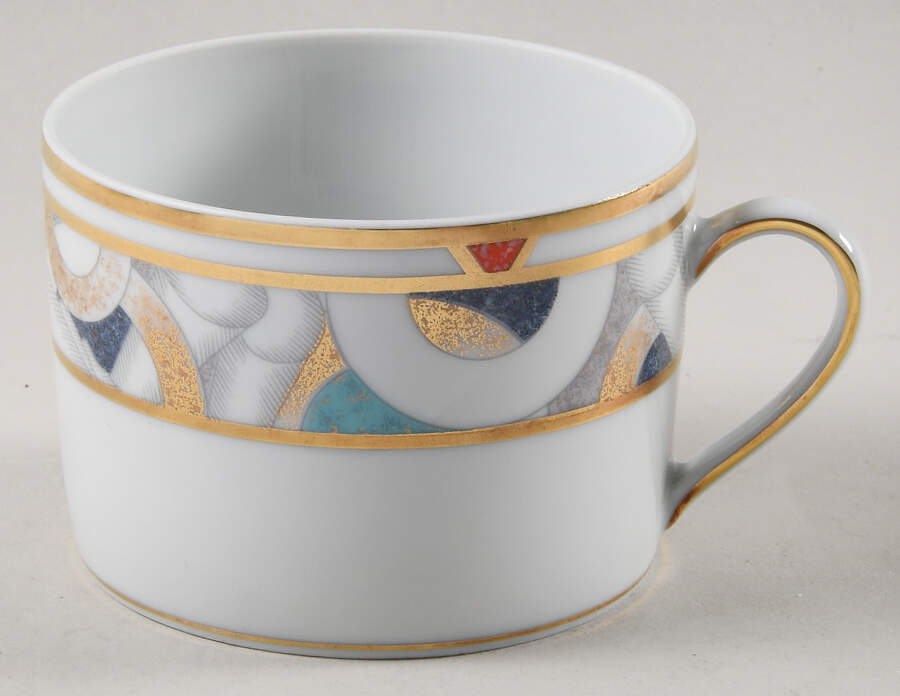 Paris (Geometric Nudes) Flat Cup by Bernardaud-1